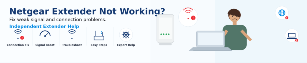 Netgear Wi-Fi extender not working troubleshooting guide for home and small office network users
